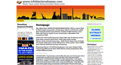 Desktop Screenshot of infobisnismakassar.com